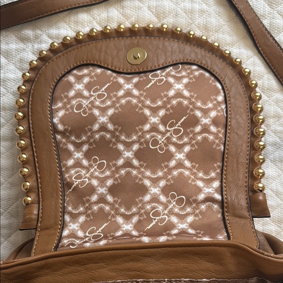 Jessica Simpson Brown Leather Crossbody Bag - Picture 6 of 6